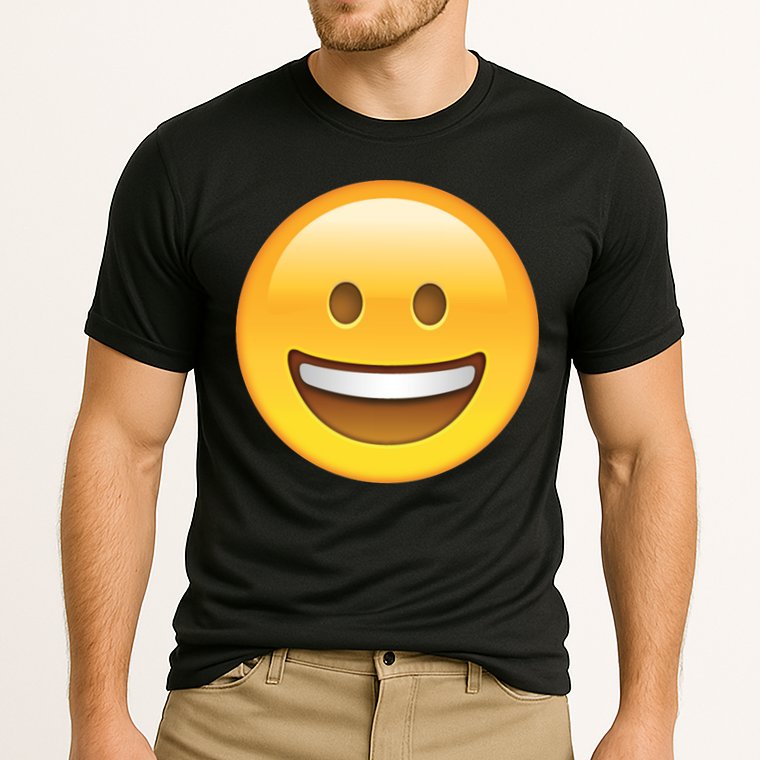 Classic Emoji Smiley Face Cooling Performance Crew T-Shirt