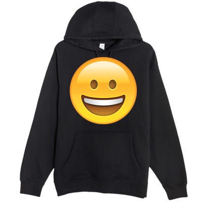 Classic Emoji Smiley Face Premium Pullover Hoodie