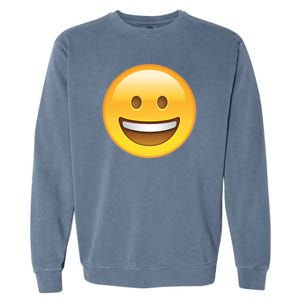 Classic Emoji Smiley Face Garment-Dyed Sweatshirt