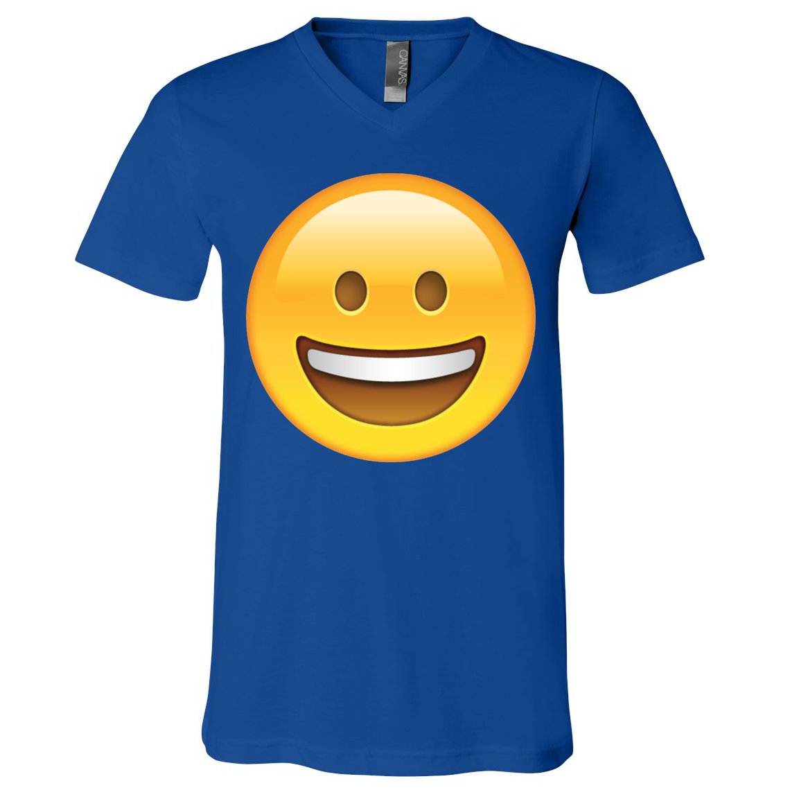 Classic Emoji Smiley Face V-Neck T-Shirt