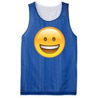 Classic Emoji Smiley Face Mesh Reversible Basketball Jersey Tank