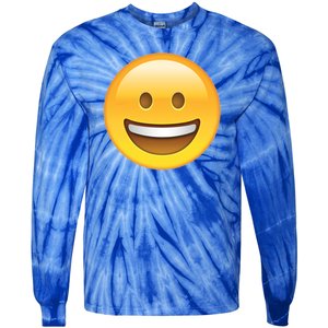 Classic Emoji Smiley Face Tie-Dye Long Sleeve Shirt