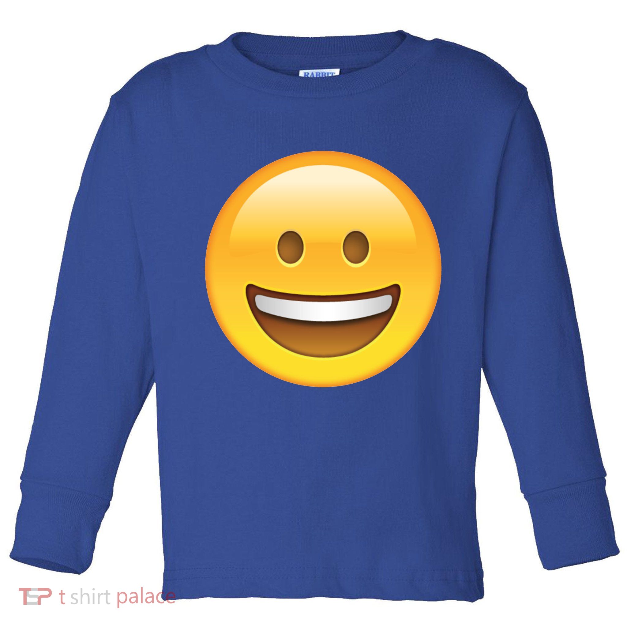 Classic Emoji Smiley Face Toddler Long Sleeve Shirt