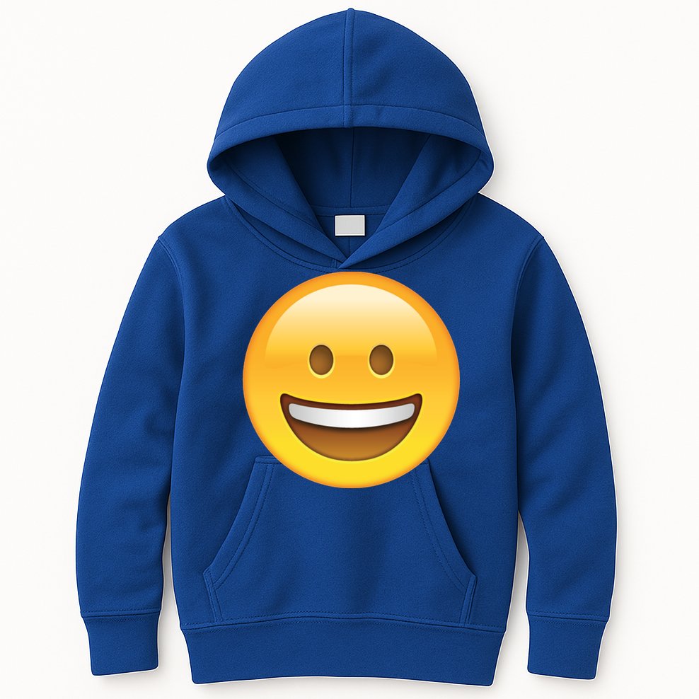 Classic Emoji Smiley Face Kids Hoodie