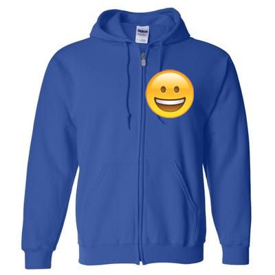 Classic Emoji Smiley Face Full Zip Hoodie