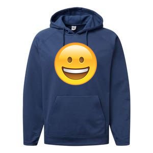 Classic Emoji Smiley Face Performance Fleece Hoodie