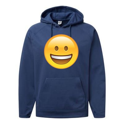 Classic Emoji Smiley Face Performance Fleece Hoodie