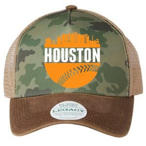 Classic Houston Skyline Baseball  Legacy Tie Dye Trucker Hat