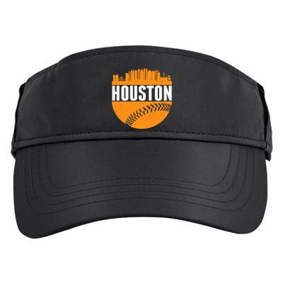Classic Houston Skyline Baseball  Adult Drive Performance Visor