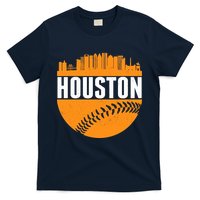Classic Houston Skyline Baseball  T-Shirt