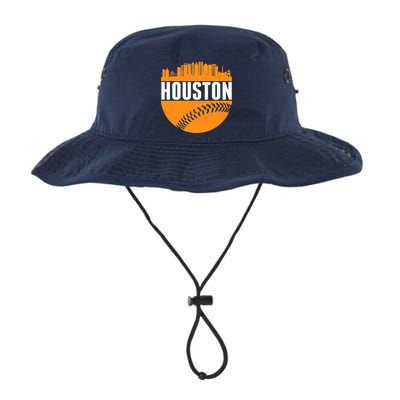 Classic Houston Skyline Baseball  Bucket Hat