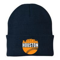 Classic Houston Skyline Baseball  Beanie