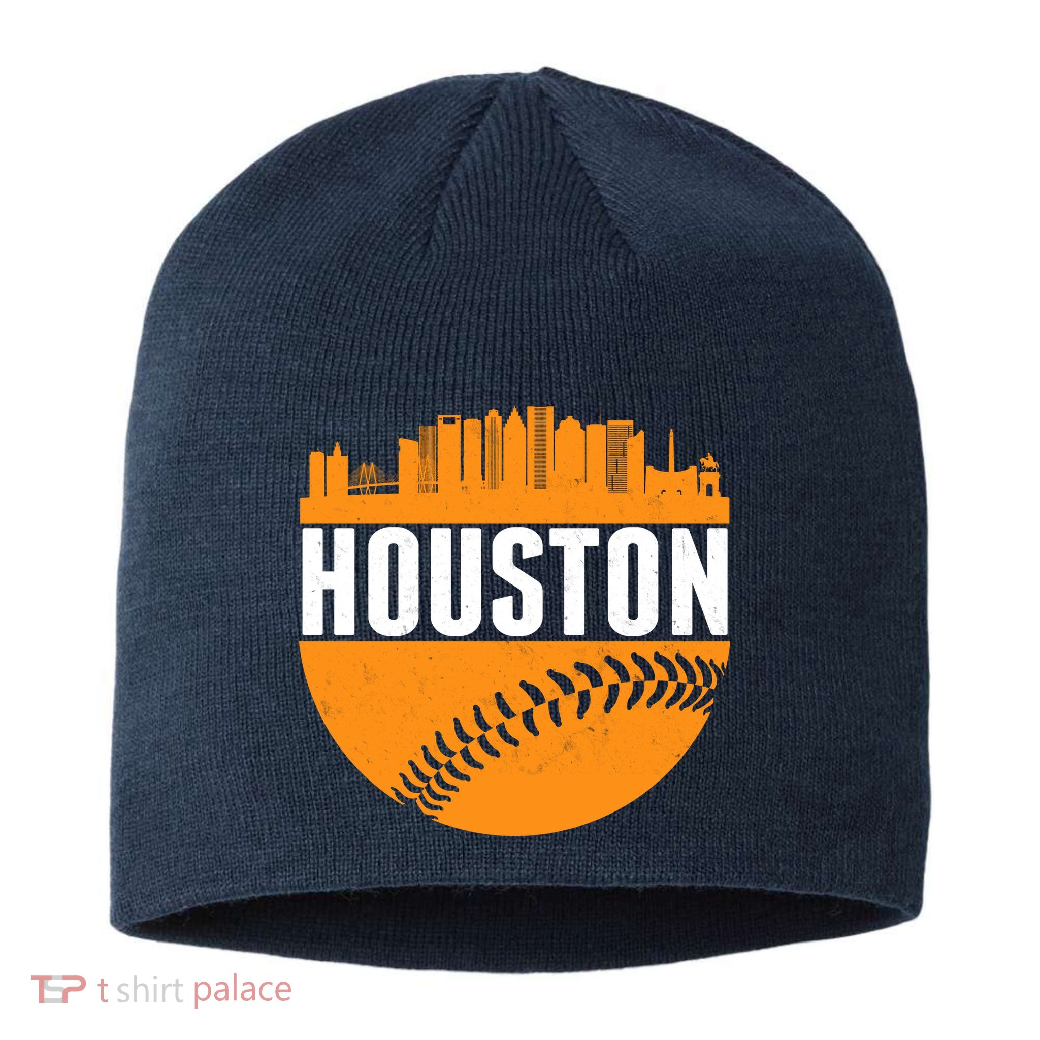 Classic Houston Skyline Baseball  Sustainable Beanie
