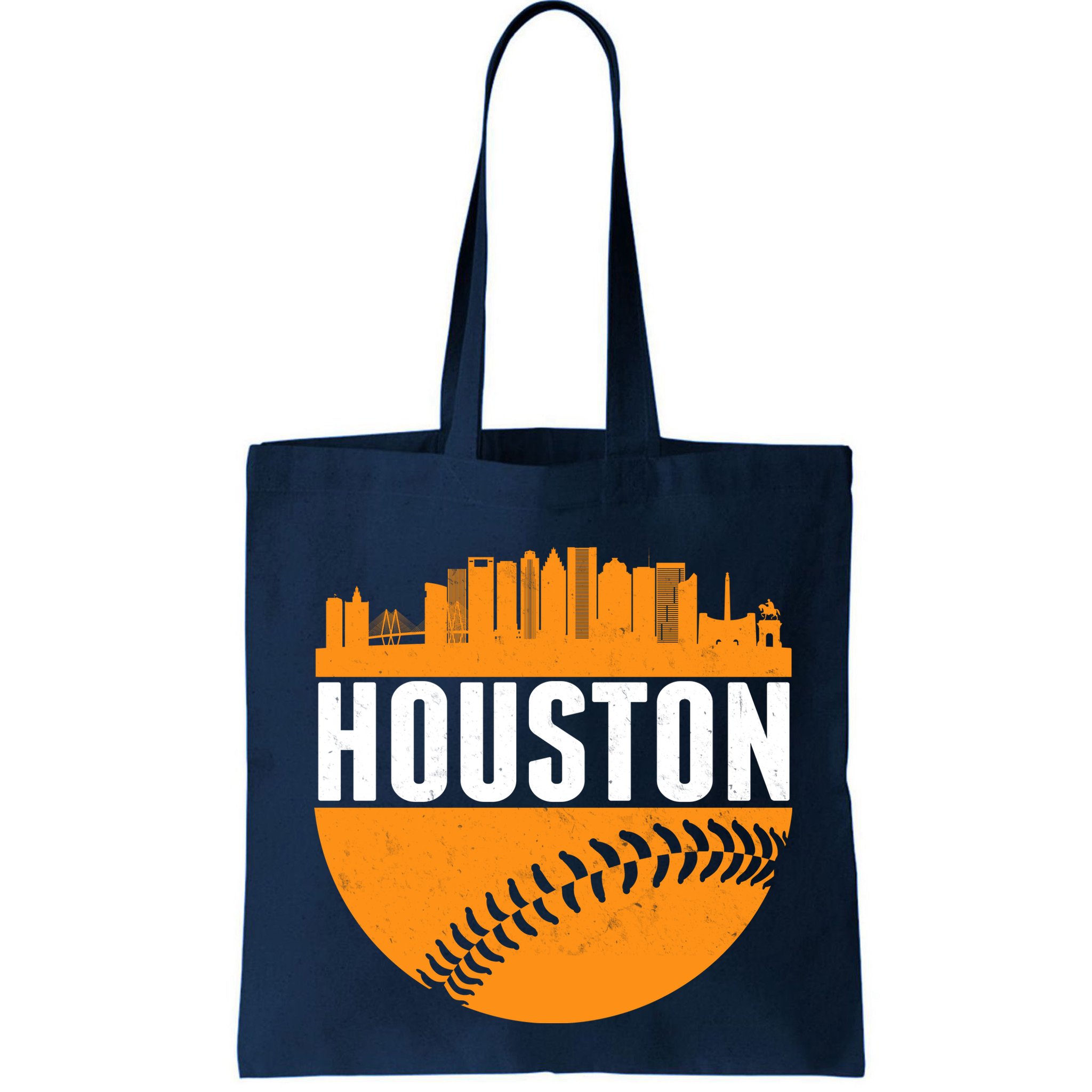 Classic Houston Skyline Baseball  Bag