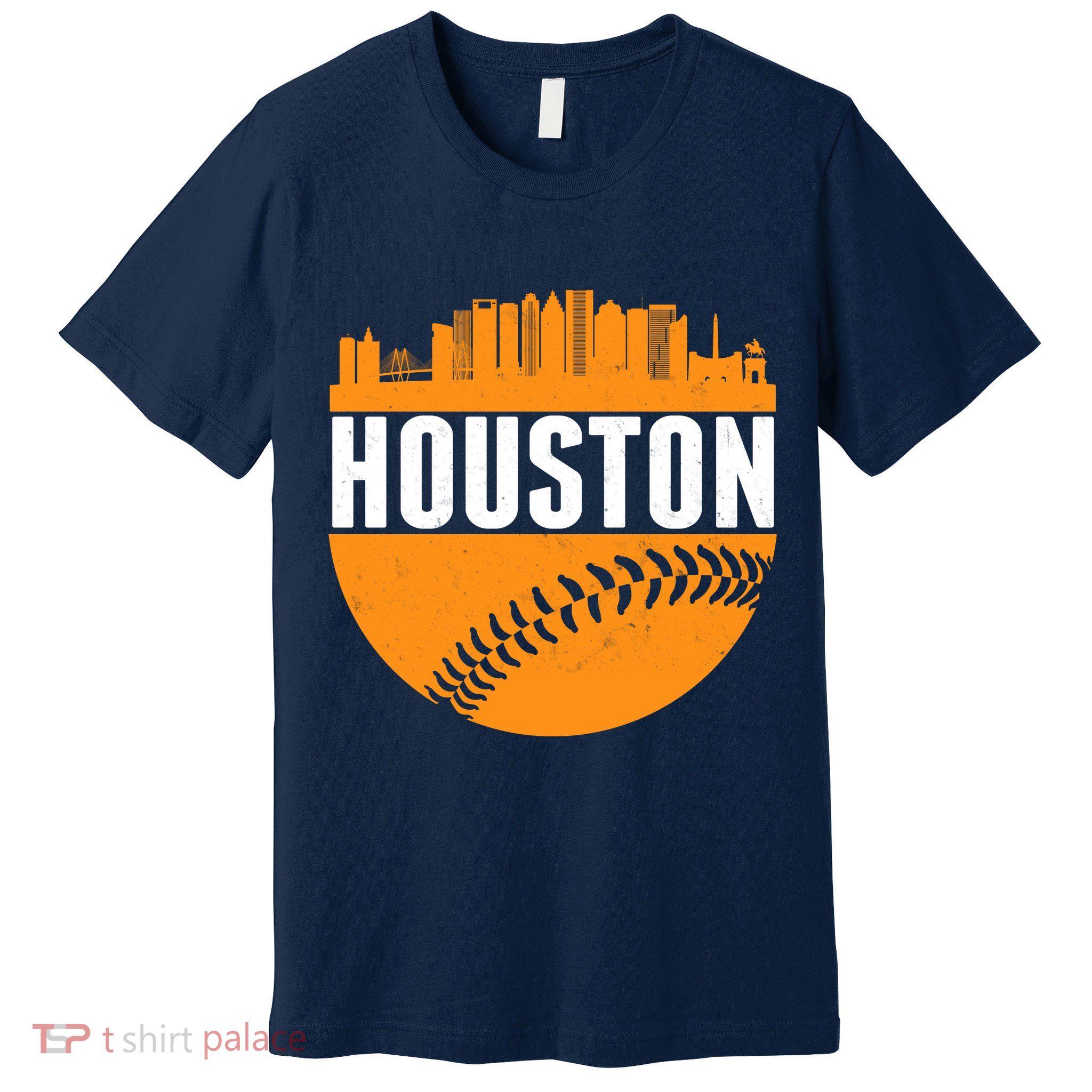 Classic Houston Skyline Baseball  Premium T-Shirt