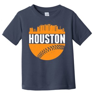 Classic Houston Skyline Baseball  Toddler T-Shirt