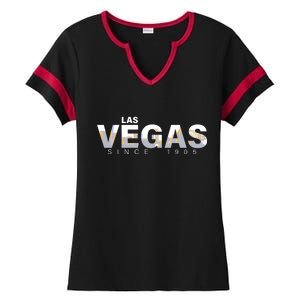 Classic Las Vegas Since 1905 Ladies Halftime Notch Neck Tee