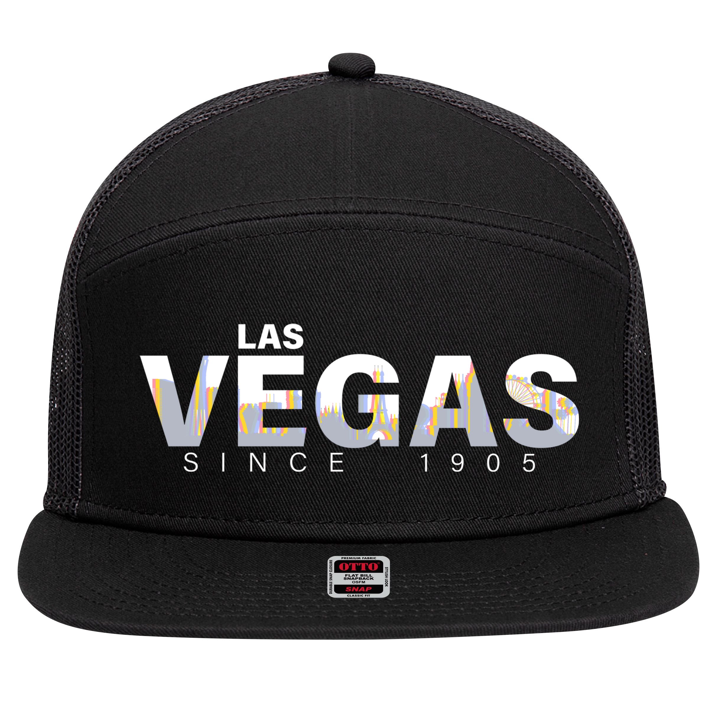 Classic Las Vegas Since 1905 7 Panel Mesh Trucker Snapback Hat