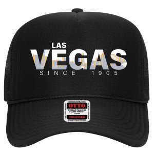 Classic Las Vegas Since 1905 High Crown Mesh Back Trucker Hat