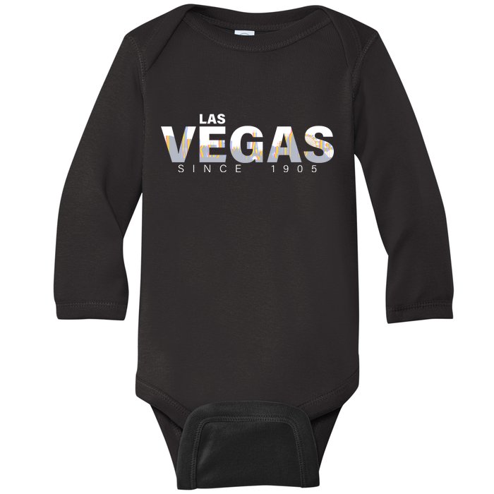 Classic Las Vegas Since 1905 Baby Long Sleeve Bodysuit