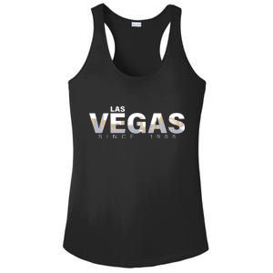 Classic Las Vegas Since 1905 Ladies PosiCharge Competitor Racerback Tank