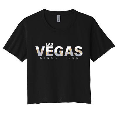 Classic Las Vegas Since 1905 Women's Crop Top Tee