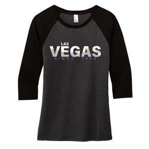 Classic Las Vegas Since 1905 Women's Tri-Blend 3/4-Sleeve Raglan Shirt