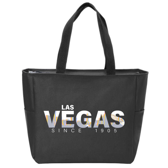 Classic Las Vegas Since 1905 Zip Tote Bag