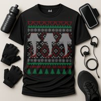 Classic Leg Lamp Funny Ugly Christmas Cooling Performance Crew T-Shirt