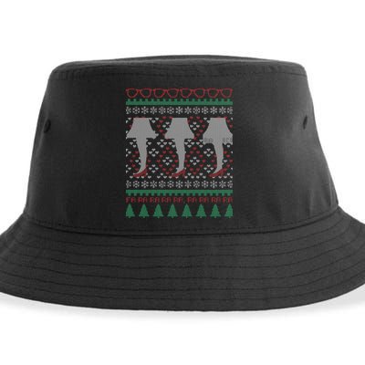 Classic Leg Lamp Funny Ugly Christmas Sustainable Bucket Hat