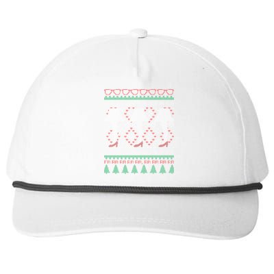 Classic Leg Lamp Funny Ugly Christmas Snapback Five-Panel Rope Hat