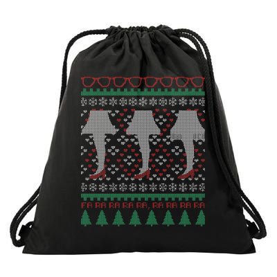 Classic Leg Lamp Funny Ugly Christmas Drawstring Bag