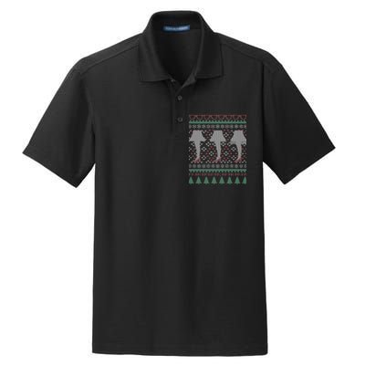 Classic Leg Lamp Funny Ugly Christmas Dry Zone Grid Polo