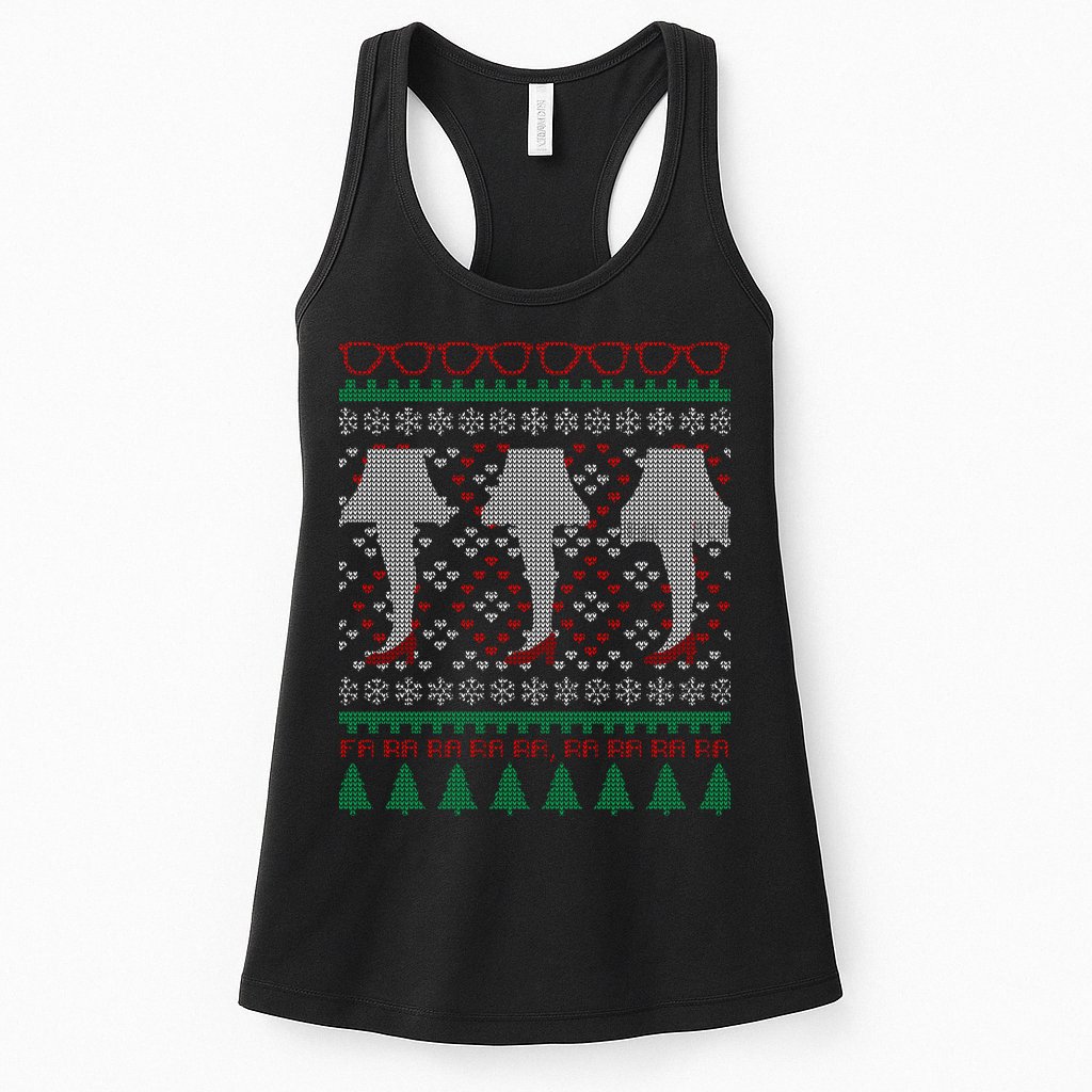 Classic Leg Lamp Funny Ugly Christmas Womens Tank Top