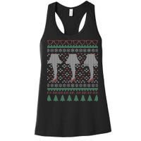 Classic Leg Lamp Funny Ugly Christmas Women's Racerback Tank