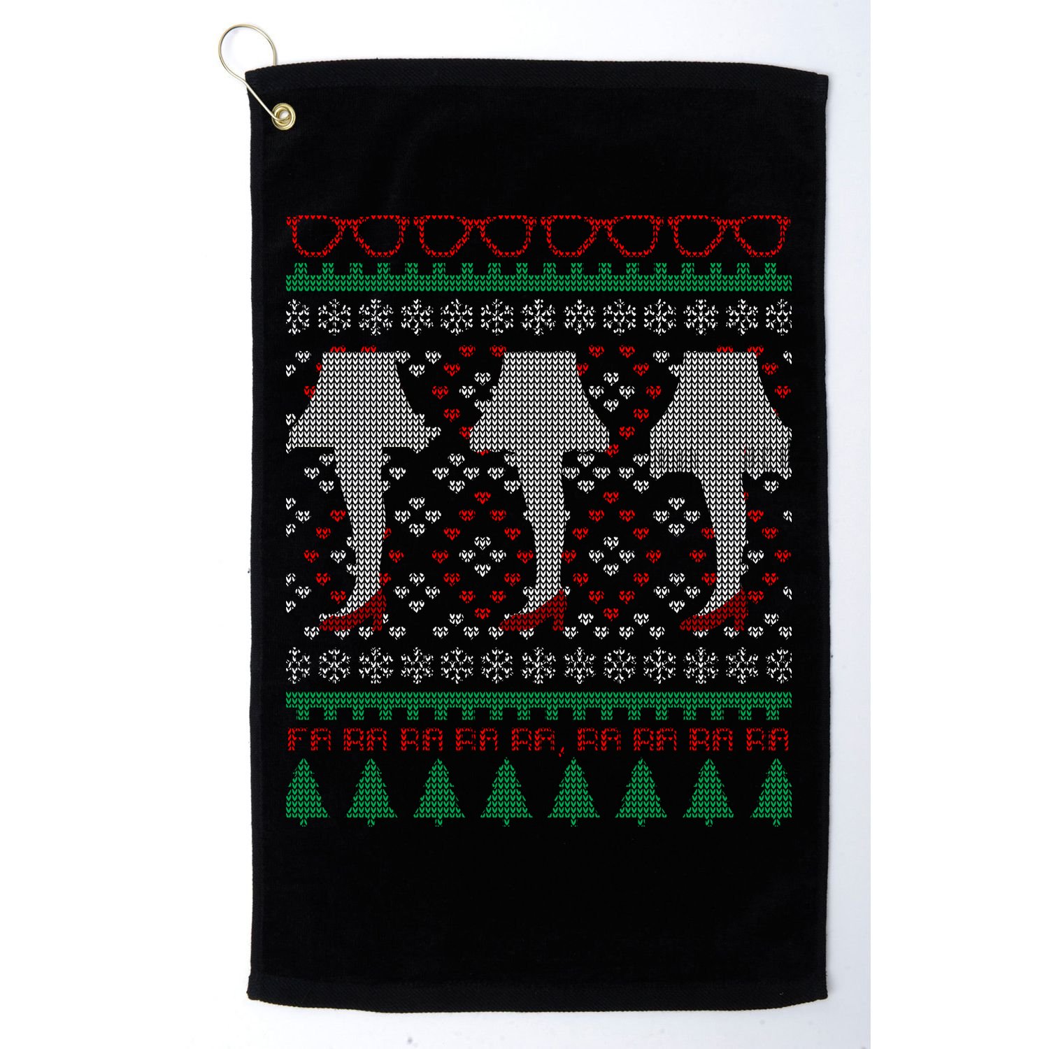 Classic Leg Lamp Funny Ugly Christmas Golf Towel