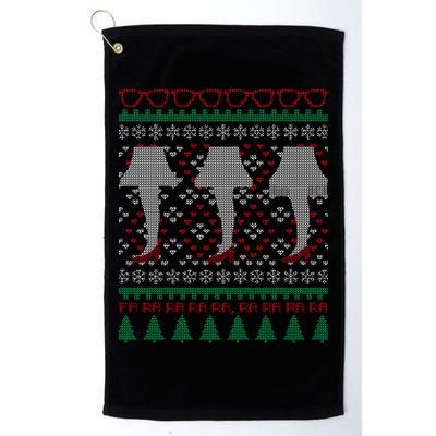 Classic Leg Lamp Funny Ugly Christmas Platinum Collection Golf Towel