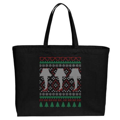 Classic Leg Lamp Funny Ugly Christmas Cotton Canvas Jumbo Tote