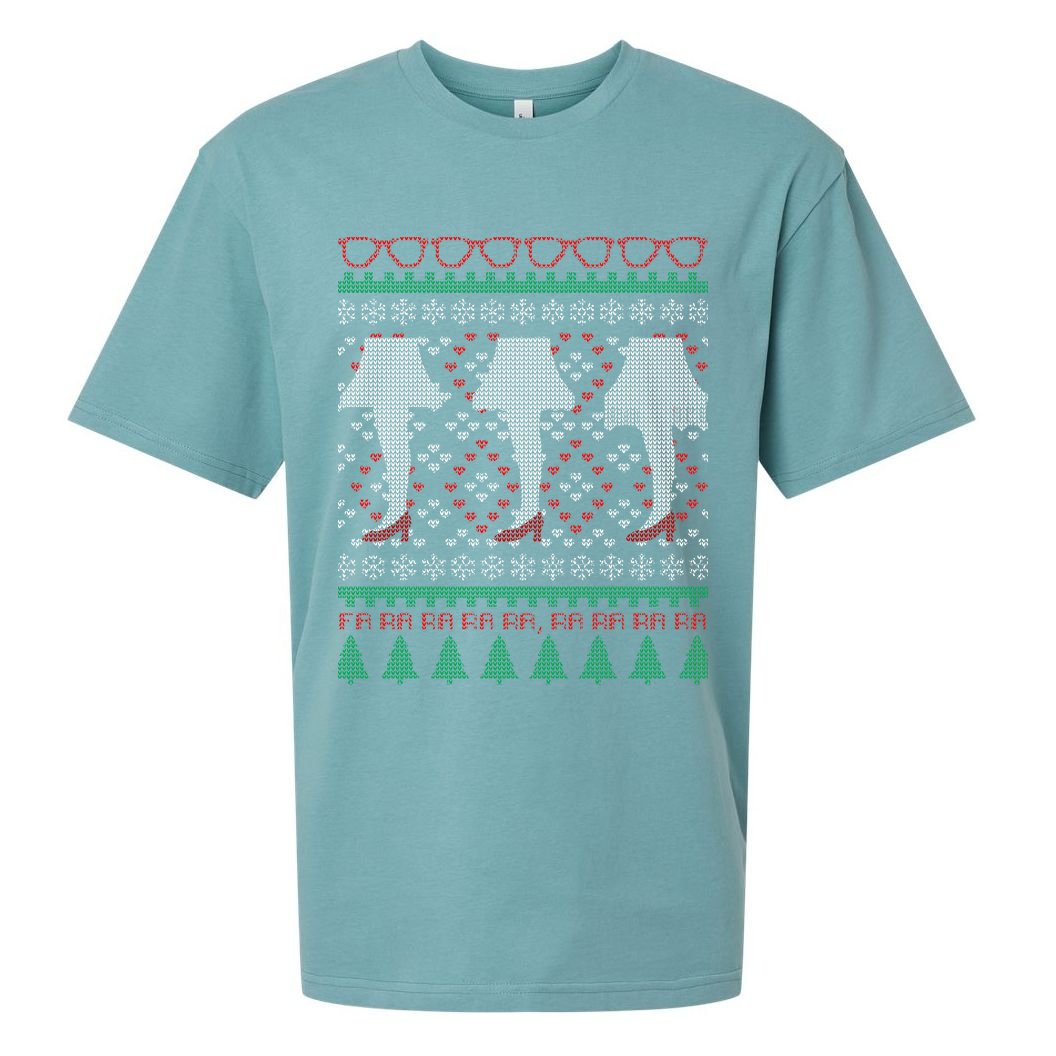 Classic Leg Lamp Funny Ugly Christmas Sueded Cloud Jersey T-Shirt