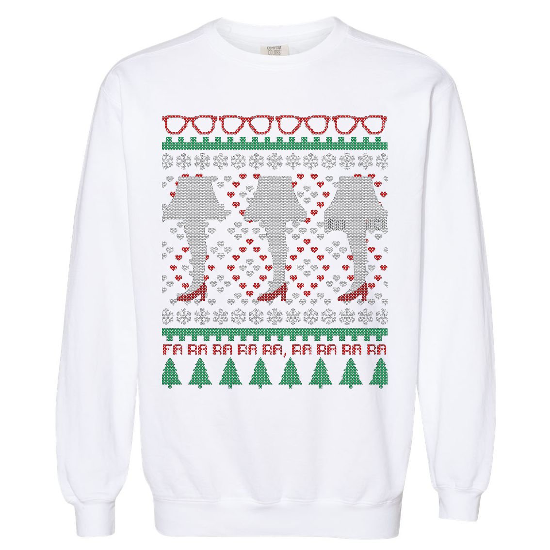 Classic Leg Lamp Funny Ugly Christmas Garment-Dyed Sweatshirt