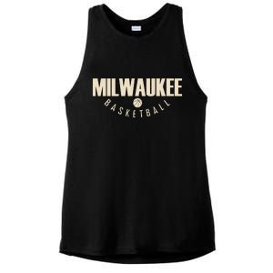 Classic Milwaukee Basketball Ladies PosiCharge Tri-Blend Wicking Tank