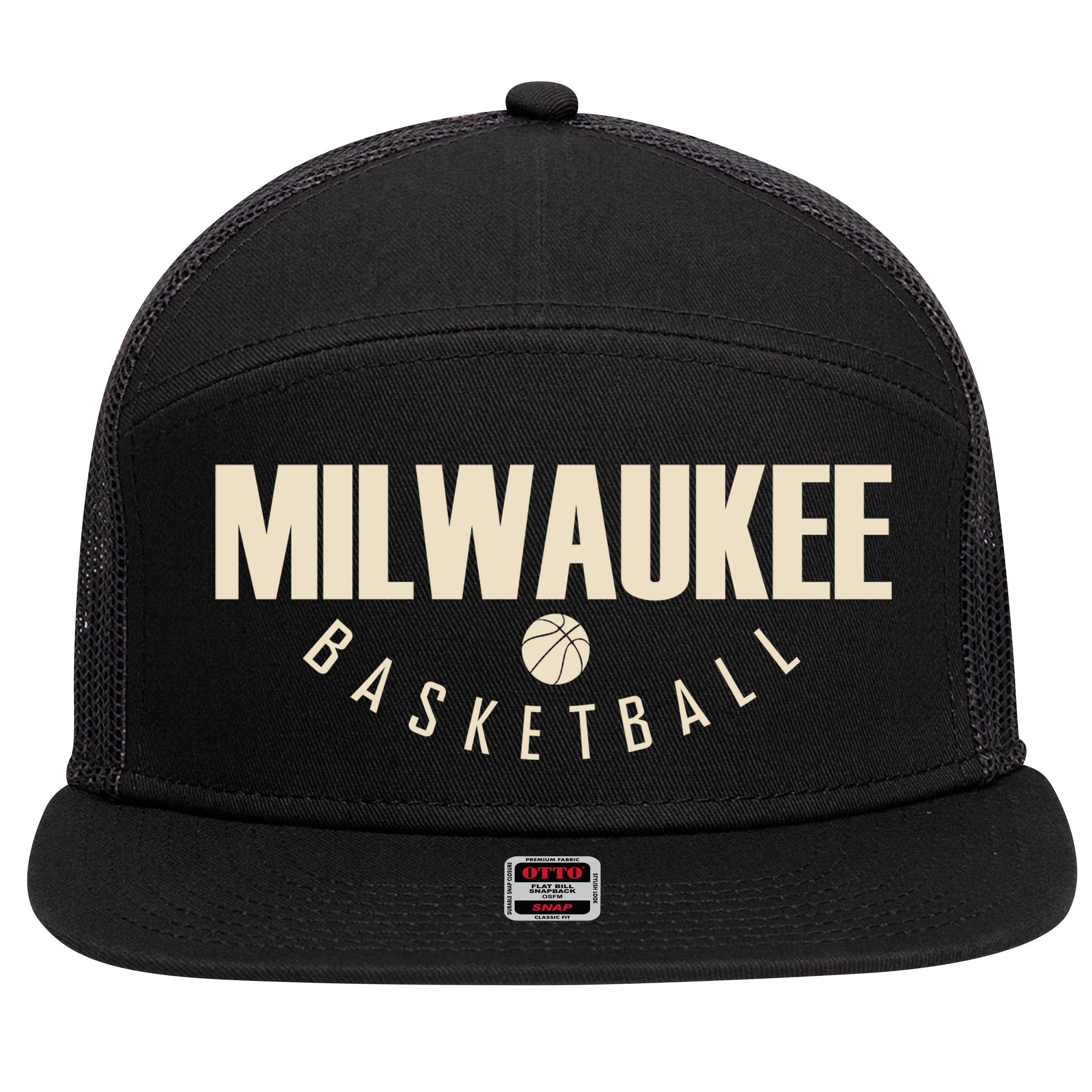 Classic Milwaukee Basketball 7 Panel Mesh Trucker Snapback Hat