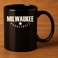 Classic Milwaukee Basketball 11oz C Handle Ceramic Mug