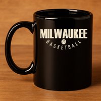 Classic Milwaukee Basketball 11oz C Handle Ceramic Mug
