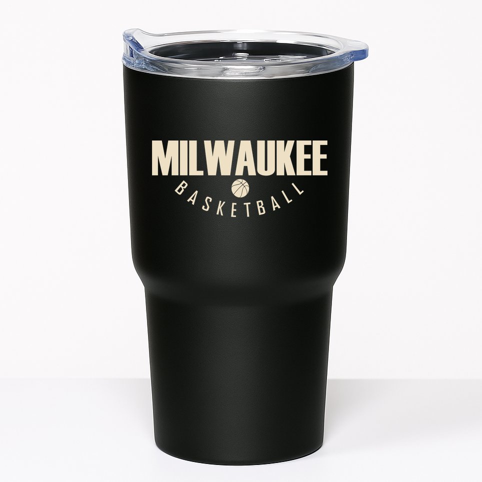 Classic Milwaukee Basketball Tumbler