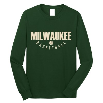 Classic Milwaukee Basketball Long Sleeve Shirt