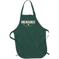 Classic Milwaukee Basketball Full-Length Apron With Pockets