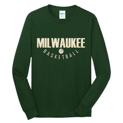 Classic Milwaukee Basketball Tall Long Sleeve T-Shirt