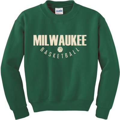 Classic Milwaukee Basketball Kids Sweatshirt