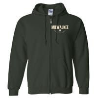 Classic Milwaukee Basketball Full Zip Hoodie